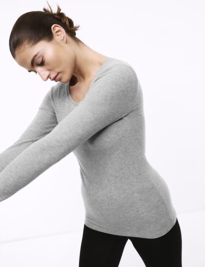 Marks and spencer ladies thermal tops discount