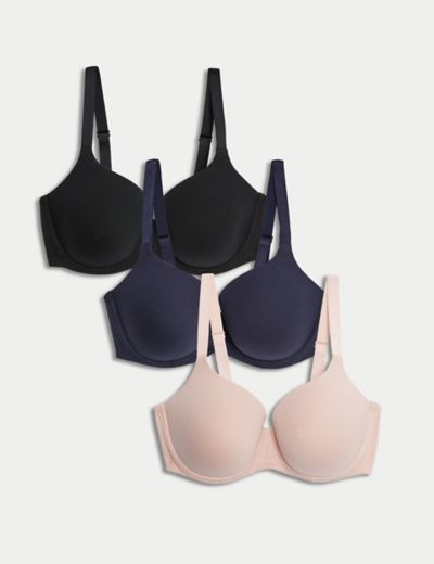 Marks and Spencer Women's Sumptuously Non Wired Padded Full Cup T-Shirt  Bra, Soft Pink, 32AAA at  Women's Clothing store