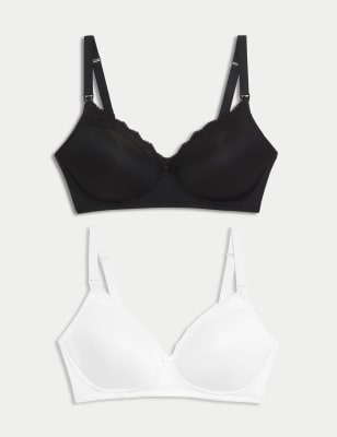 1 HOOK BRA EXTENDER MULTIPACK IN WHITE, BLACK AND FLESH