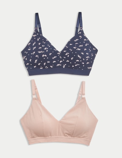 2pk Non Wired Lounge Nursing Bras M S Collection M S