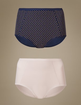 2 Pack Full Brief Knickers