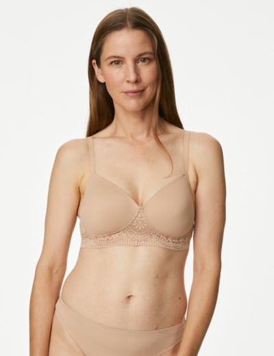 M&S Post Surgery NonWired Cotton Rich 2 Pack Bra Size: 32E