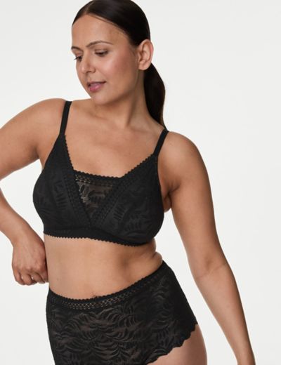 Buy Marks & Spencer Lightly Lined Non Wired Full Coverage Cami Bra - Black  Mix at Rs.1374 online