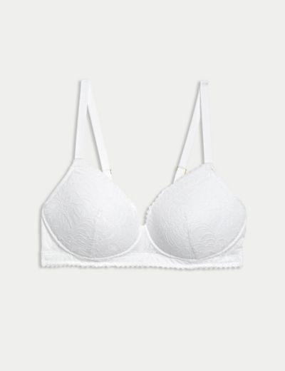 M&S Bra Post Surgery 'Flexifit' Front Fasten Full Cup Non-Wired 36H White  BNWT