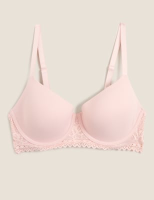 Превосходно мягкий кружевной контурный бюстгальтер