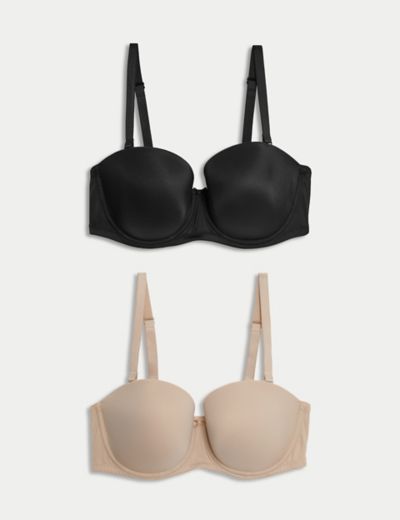 Buy Pour Moi Neutral Definitions Push Up Multiway Strapless Bra from the  Next UK online shop