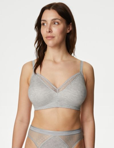 MARKS & SPENCER Total Support Embroidered Full Cup Bra C-H T338020OPALINE ( 38G) Women Everyday Non Padded Bra - Buy MARKS & SPENCER Total Support  Embroidered Full Cup Bra C-H T338020OPALINE (38G) Women