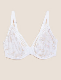 Details about   Fa M ou S Store Rosie Nude Rose Non-Padded Balcony Bra Wired with Silk RRP £22.5