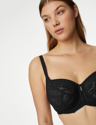 Buy Ex Marks and Spencer Bra Black Autograph BALCONY Padded Lace Underwired  Size 32 34 36 38 40 Cup A B C D DD E Online at desertcartINDIA