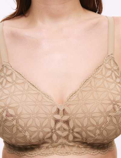 Buy Marks & Spencer Padded Non Wired Full Coverage Lace Bra - Medium  Mulberry at Rs.1264 online