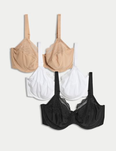 M&S Fabulous F+ Embrace Underwired Extra Support Bra 34 - 44 & F