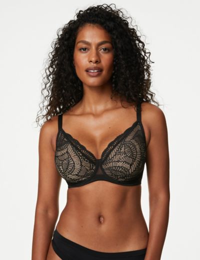 M&S DD+ SUPERLIGHT SOFT CUP SMOOTHING BACK UNDERWIRED FULL CUP T-SHIRT BRA  40H