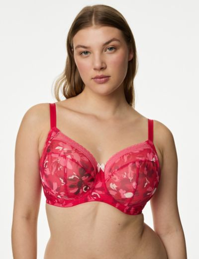 MARKS & SPENCER Total Support Embroidered Full Cup Bra C-H T338020WHITE (44E)  Women Sports Non Padded Bra - Buy MARKS & SPENCER Total Support Embroidered  Full Cup Bra C-H T338020WHITE (44E) Women