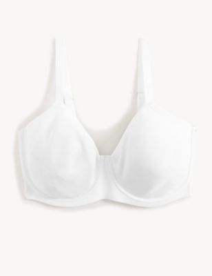 MARKS & SPENCER Total Support Embroidered Full Cup Bra C-H T338020WHITE ( 44DD) Women Sports Non Padded Bra - Buy MARKS & SPENCER Total Support  Embroidered Full Cup Bra C-H T338020WHITE (44DD) Women