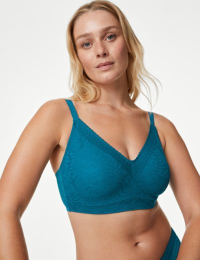 Buy Marks & Spencer Total Support Embroidered Full Cup Bra B-G  T338020ADUSTY Green (42DD) at