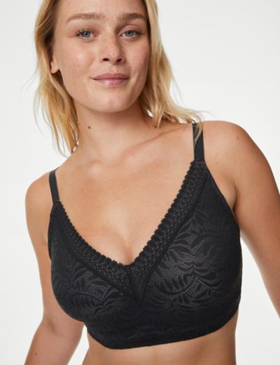 M&S Cool Comfort breathable all day, non wired, full cup bra 42D