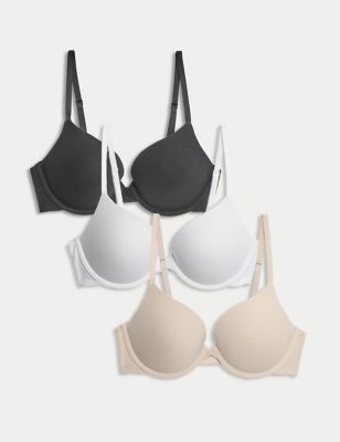 Buy Marks & Spencer Pack Of 3 Non Wired Plunge T Shirt Bras In