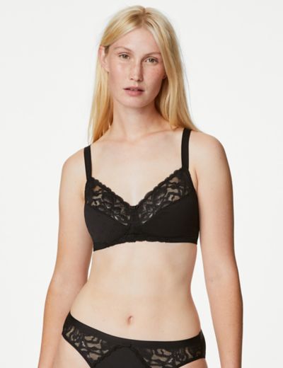Buy  Brand - Mae Women's Supersoft Modal Cotton with Lace Bralette  (for A-C cups) Online at desertcartSeychelles