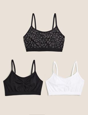 3pk Seamless Non Wired Crop Top