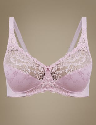 Бюстгальтер без косточек с жаккардовым кружевом
