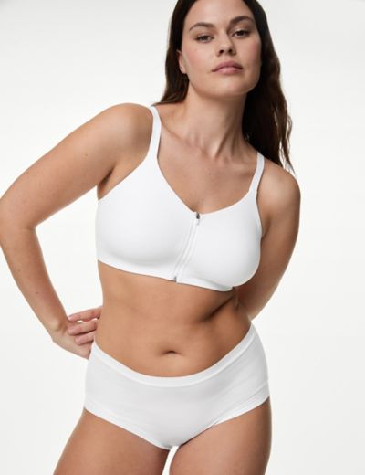 M&S White Post Surgery Full Cup Non-Wired Bra 32C, 34G, 34GG, 34H