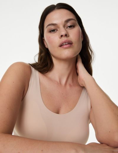 M&S BODY UNDERWIRED SUPERLIGHT SMOOTHING FULL CUP Bra In NUDE Size 32E 