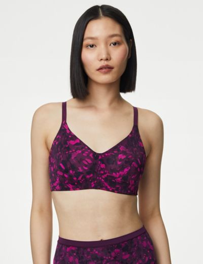 Buy Marks & Spencer Body Soft Non Wired Plunge Bra In Purple