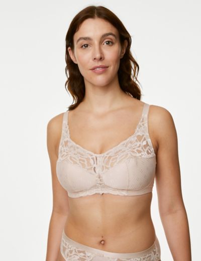 M&S Collection Total Support Striped Non-Wired Full Cup Bra B-H - ShopStyle