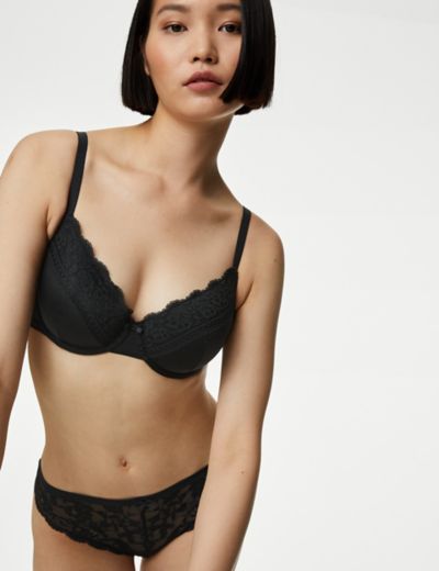 Lace Wired Push-Up Bra A-E, M&S Collection