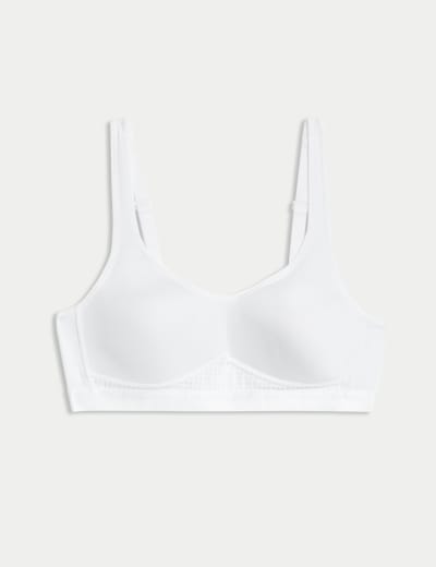 Girls' Solid 2pk Seamless Bra - Art Class™ White M : Target