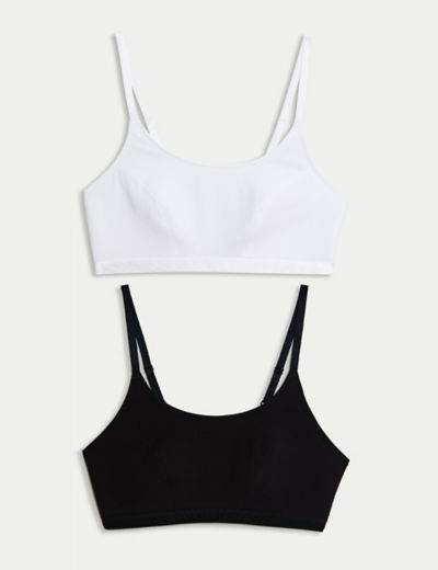 F&F Seamfree Crop Top 1 in a Pack, M, White - Tesco Groceries