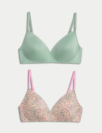 Marks & Spencer Women's Sumptuously Soft Non Wired Padded Full Cup T-Shirt  Bra, Soft Pink, 90D: Buy Online at Best Price in Egypt - Souq is now