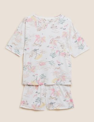 Pure Cotton Tropical Shortie Pyjama Set