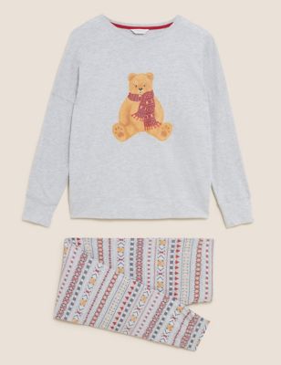 Women's Spencer Bear Family Chrismas Pyjama Set