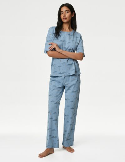Body Soft™ Lace Trim Pyjama Shorts, Body by M&S