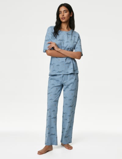 Pure Cotton Floral Pyjama Set