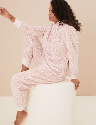 Fleece Animal Print Pyjama Bottoms