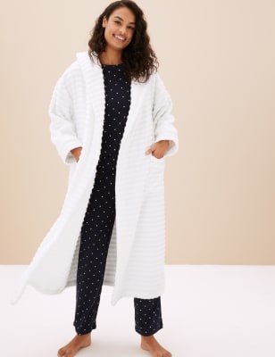 navy towelling dressing gown ladies