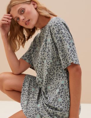 2 Pack Cotton Rich Printed Nightdresses