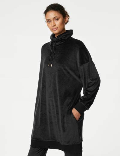 Fleece funnel hotsell neck hoodie