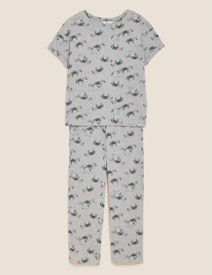 Cotton Rich Zebra Print Pyjama Set