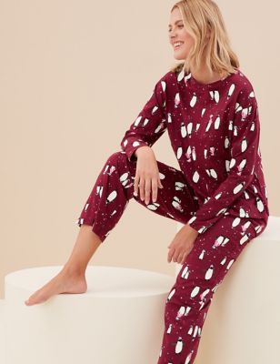 Pure Cotton Penguin Pyjama Set