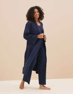 m&s womens cotton dressing gowns