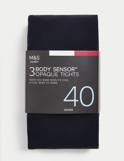 60 Denier Cotton Rich Opaque Tights White Stuff M S