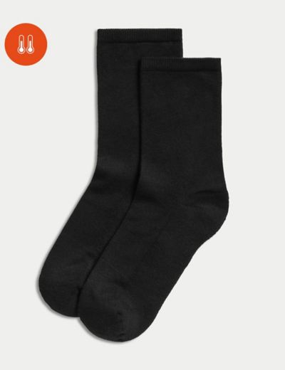 2pk Heavyweight Thermal Boot Socks, M&S Collection