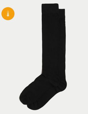 2pk Thermal Seamless Toes Knee High Socks