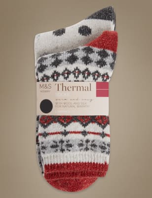 

Термогольфы с ярким принтом Fairisle (2 пары)