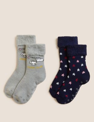 2pk Snoopy™ Slipper Socks