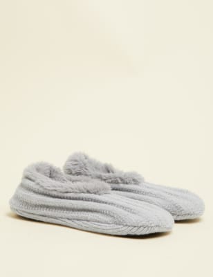 marks and spencer slipper socks womens