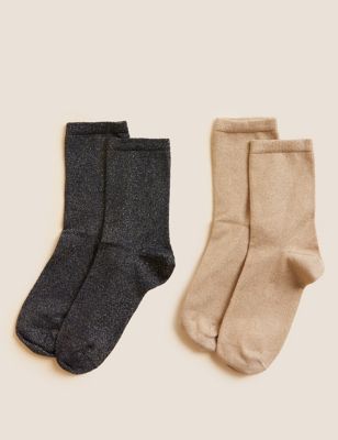 2pk Sumptuously Soft™ Ankle High Socks